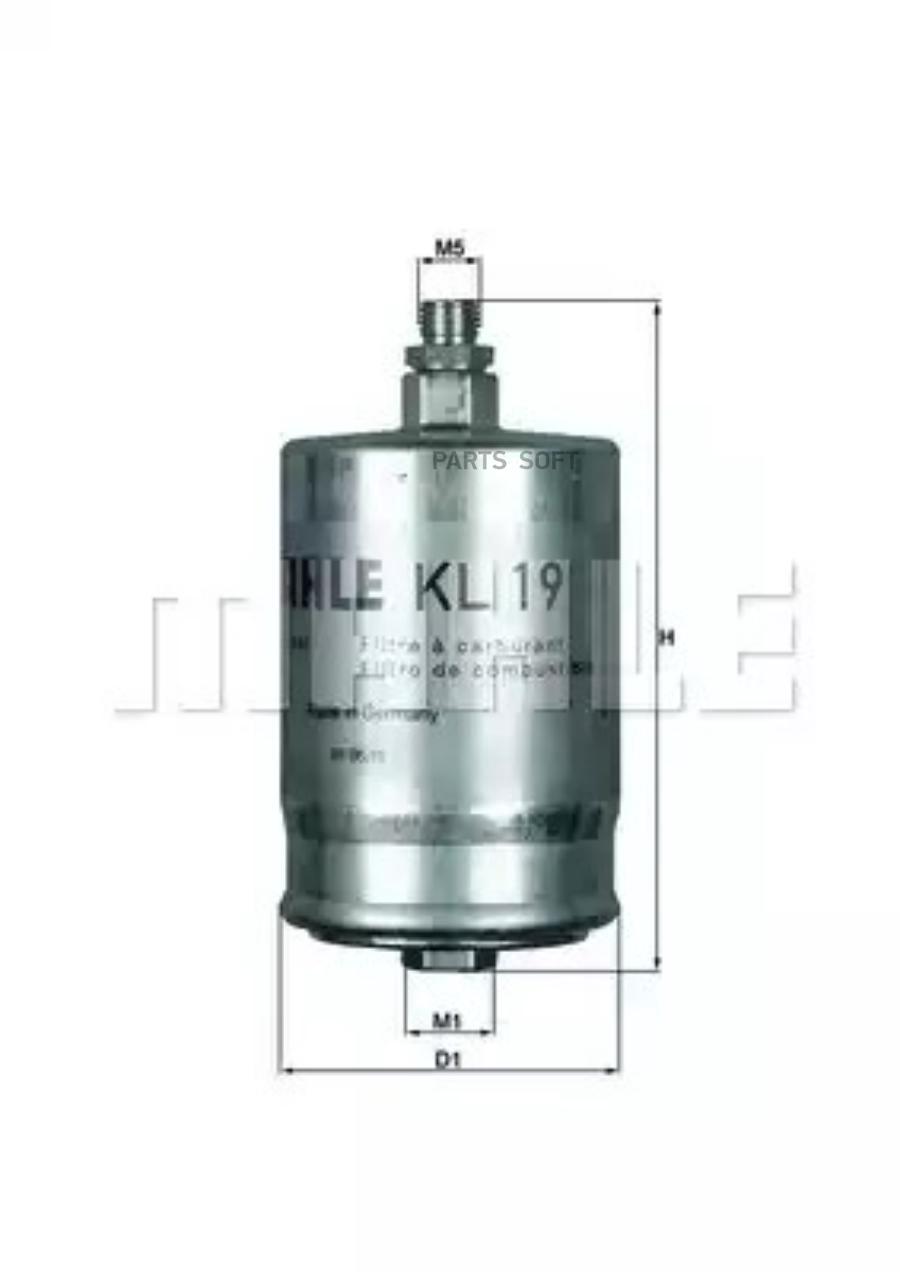 

Фильтр топливный HCV Knecht KL 19, KL19