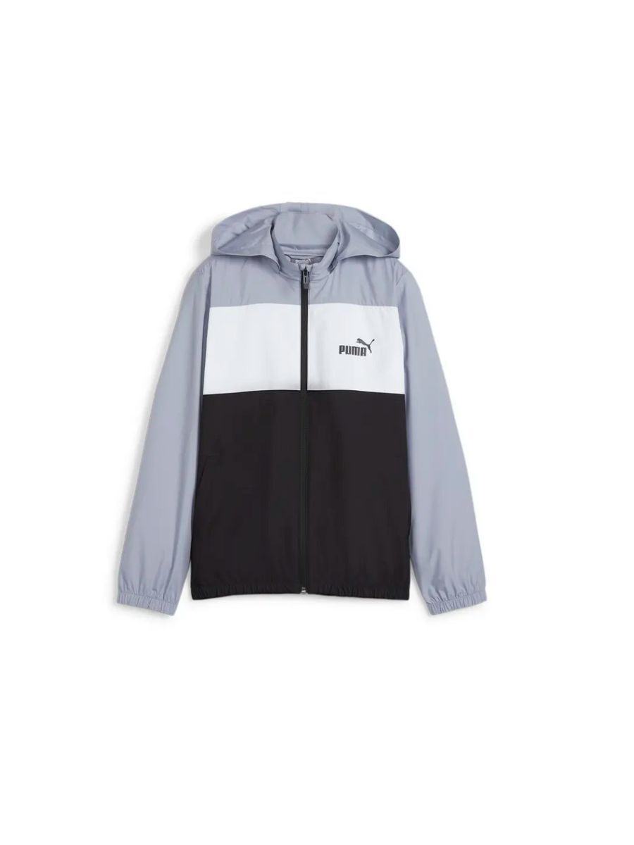 Ветровка Puma Ess+Cb Windbreaker B, серый-черный, 128