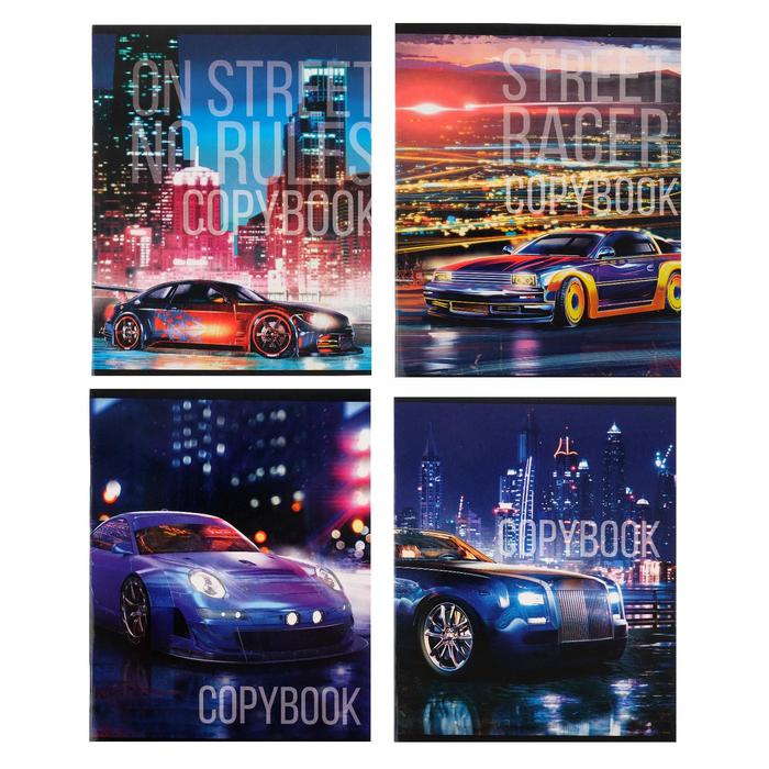 

Тетрадь Calligrata Street racing 48 листов клетка
