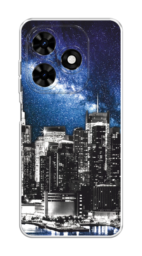

Чехол на Tecno Spark Go 2024/Spark 20C "Космический Нью-Йорк", Синий;серый, 304950-1