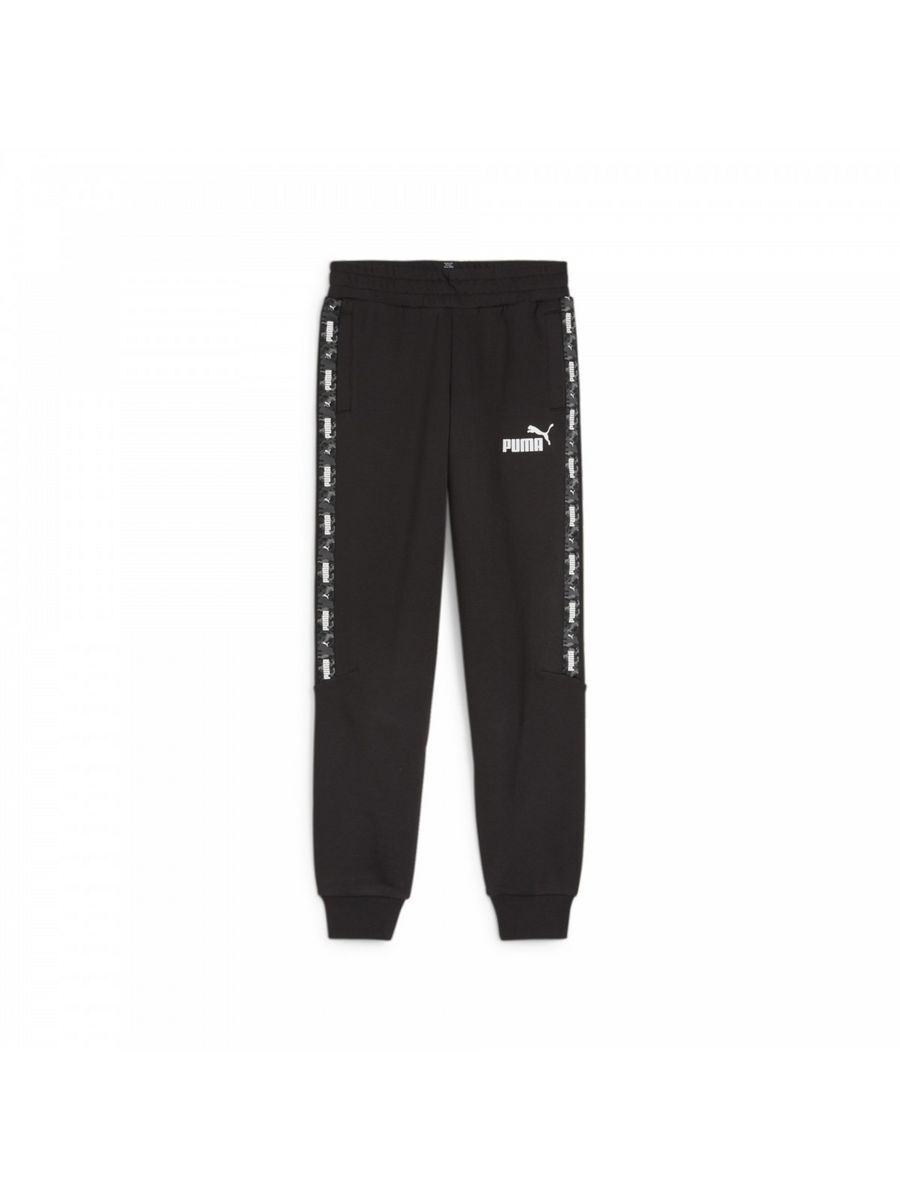 Штаны Puma Ess Tape Camo Sweatpants Tr B, черный, 128