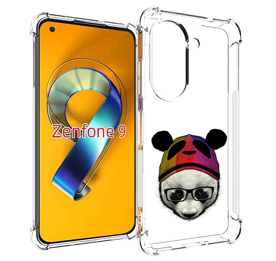 

Чехол MyPads Панда в шапке для Asus Zenfone 9 (AI2202), Прозрачный, Tocco