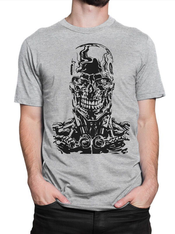 

Футболка мужская DreamShirts Studio Терминатор Т-800 070-terminator-2 серая 2XL, Серый, Терминатор Т-800 070-terminator-2