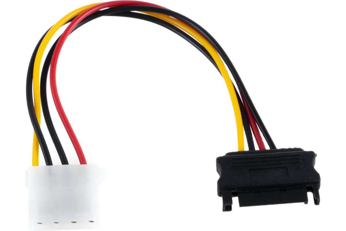 

Кабель Cablexpert Molex-SATA вилка-вилка 0.15м (16206337) разноцветный