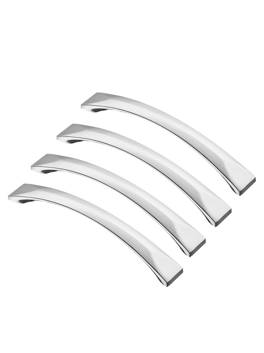 

Комплект из 4 шт ручка-скоба 128 мм KERRON S-4011-128 хром, Серебристый, S-4010
