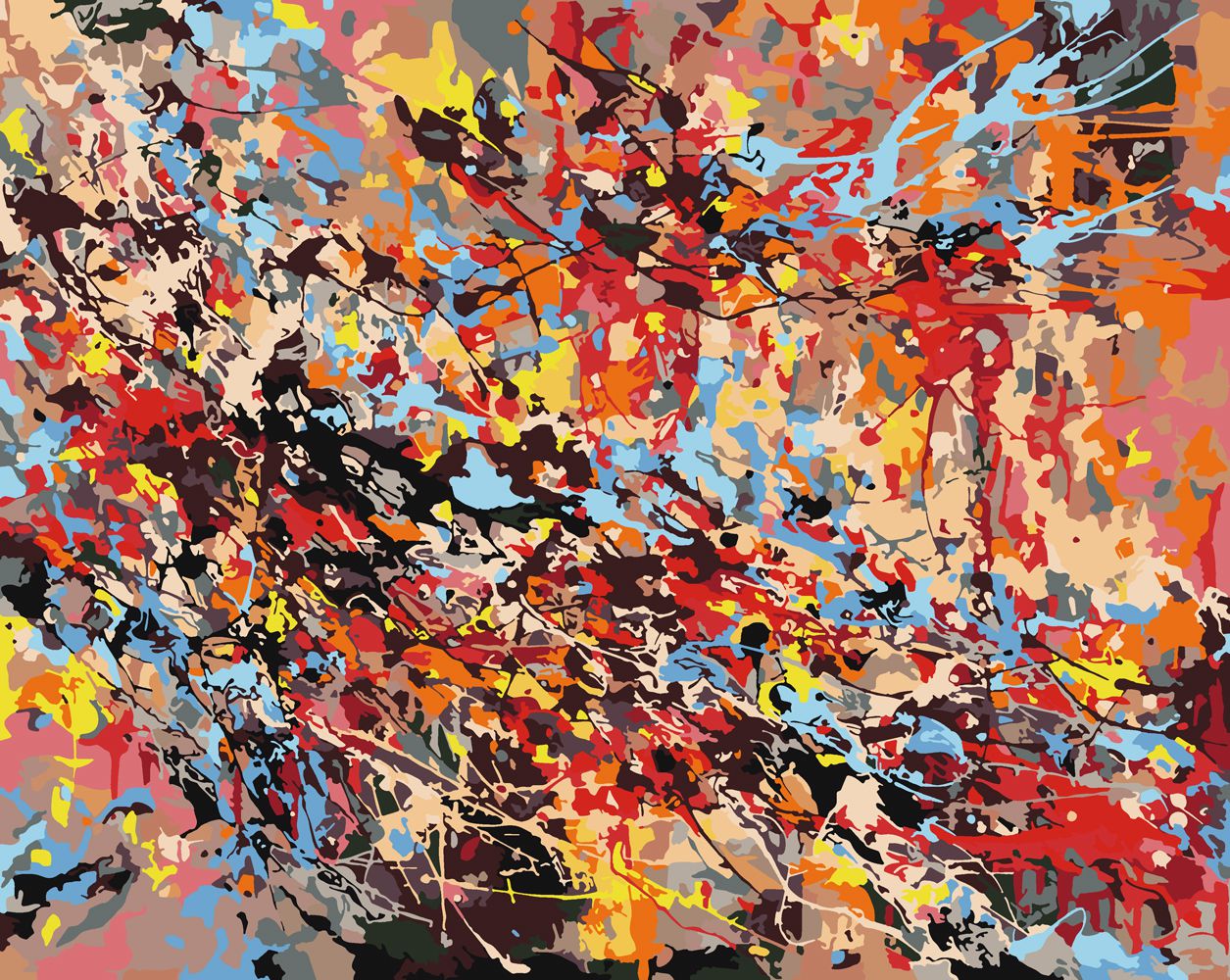 

Картина по номерам Красиво Красим Брызги, 80 х 100 см, Брызги