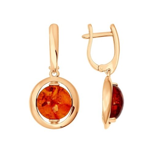 

Серьги из серебра с янтарем SOKOLOV 93020622, 93020622