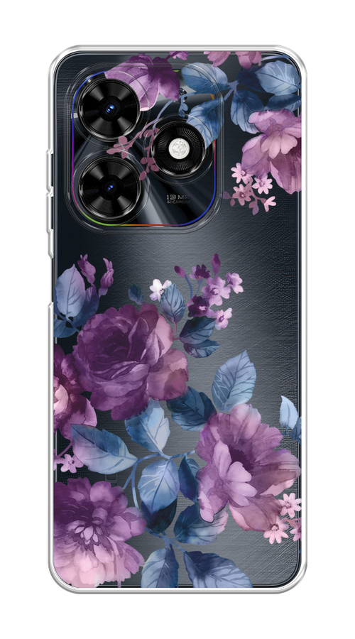 

Чехол на Tecno Spark Go 2024/Spark 20C "Purple Blossoms", Синий;фиолетовый, 304950-1