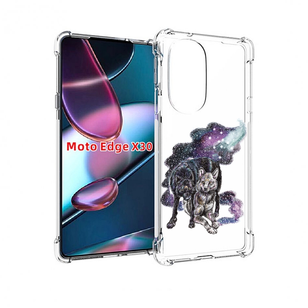 

Чехол MyPads звездные волки для Motorola Moto Edge X30, Прозрачный, Tocco