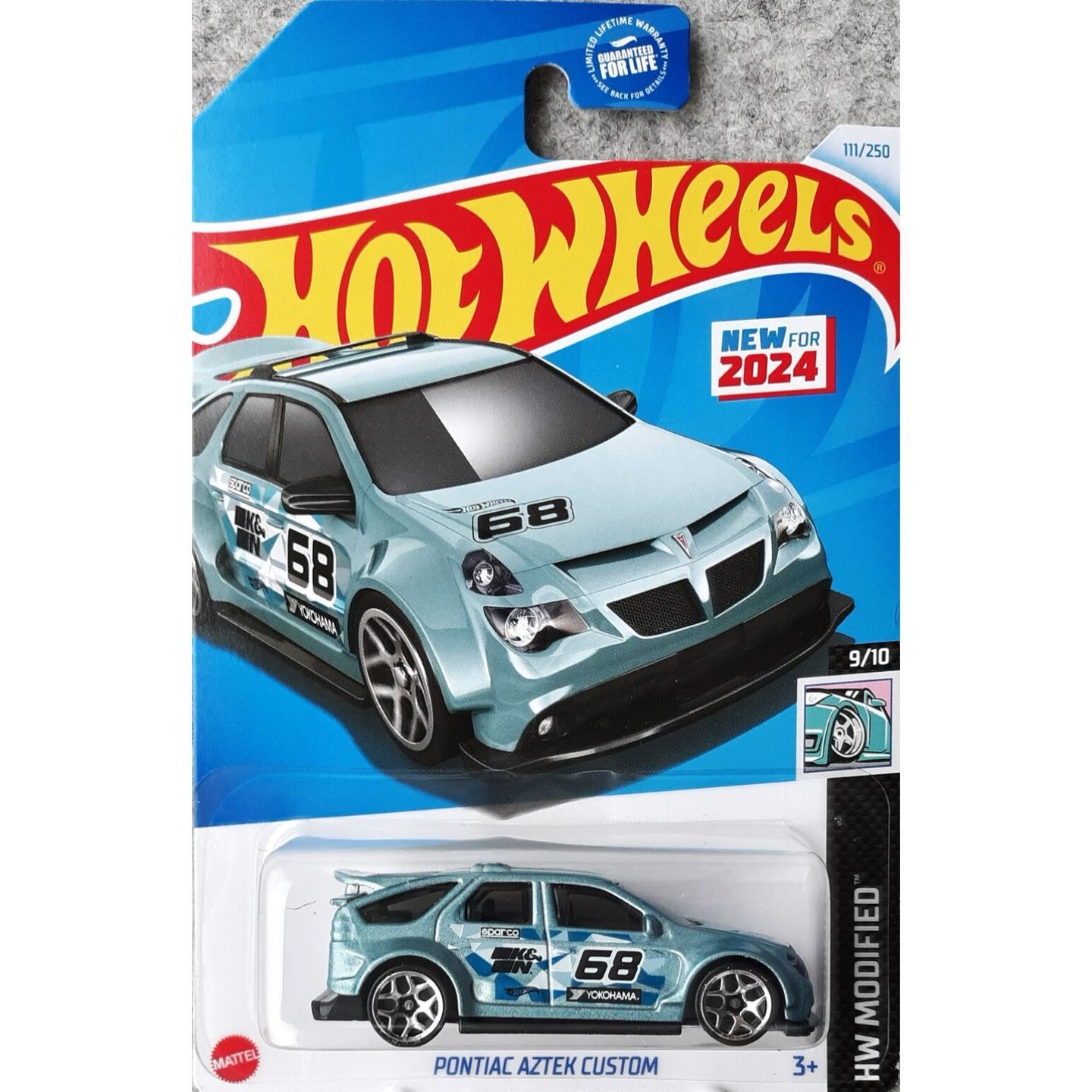 Машинка металлическая Hot Wheels HRY61 коллекционная модель Pontiac Aztek Custom голубой