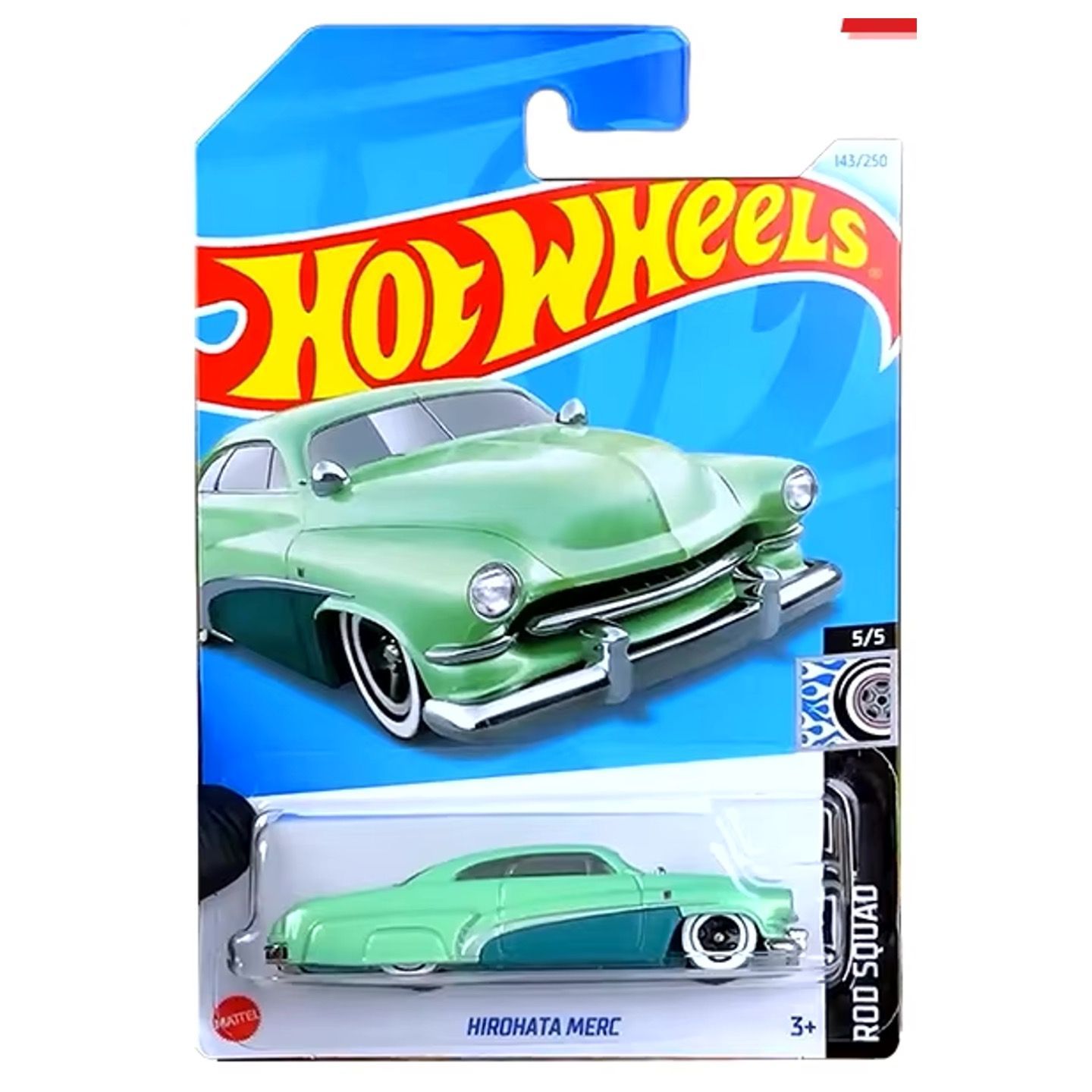 

Машинка металлическая Hot Wheels HRY69 коллекционная модель Hirohata Merc, Бирюзовый;зеленый, HW-metall-all