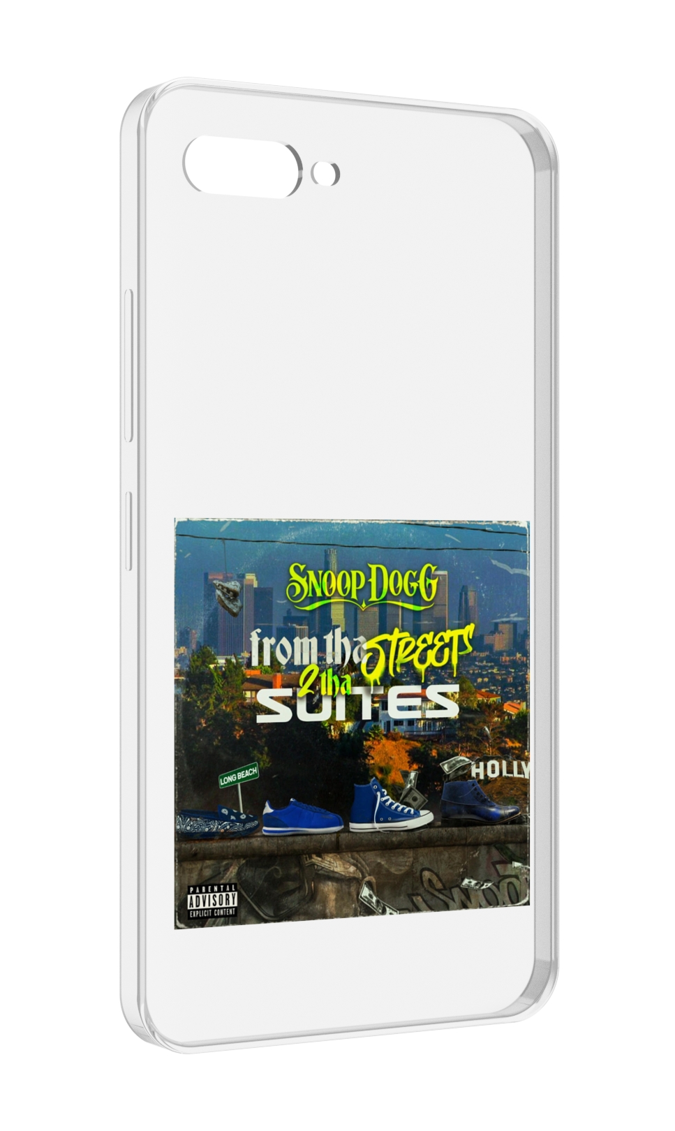 

Чехол MyPads Snoop Dogg FROM THE STREET 2 THA SUITES для ITEL A25 / ITEL A25 Pro / ITEL..., Прозрачный, Tocco