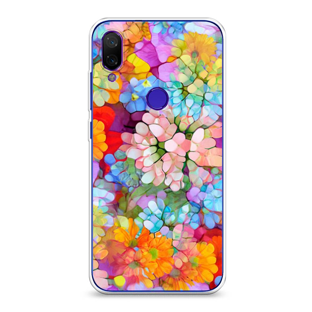 

Чехол на Xiaomi Mi Play "Цветы витраж", Оранжевый;розовый;голубой, 35350-3