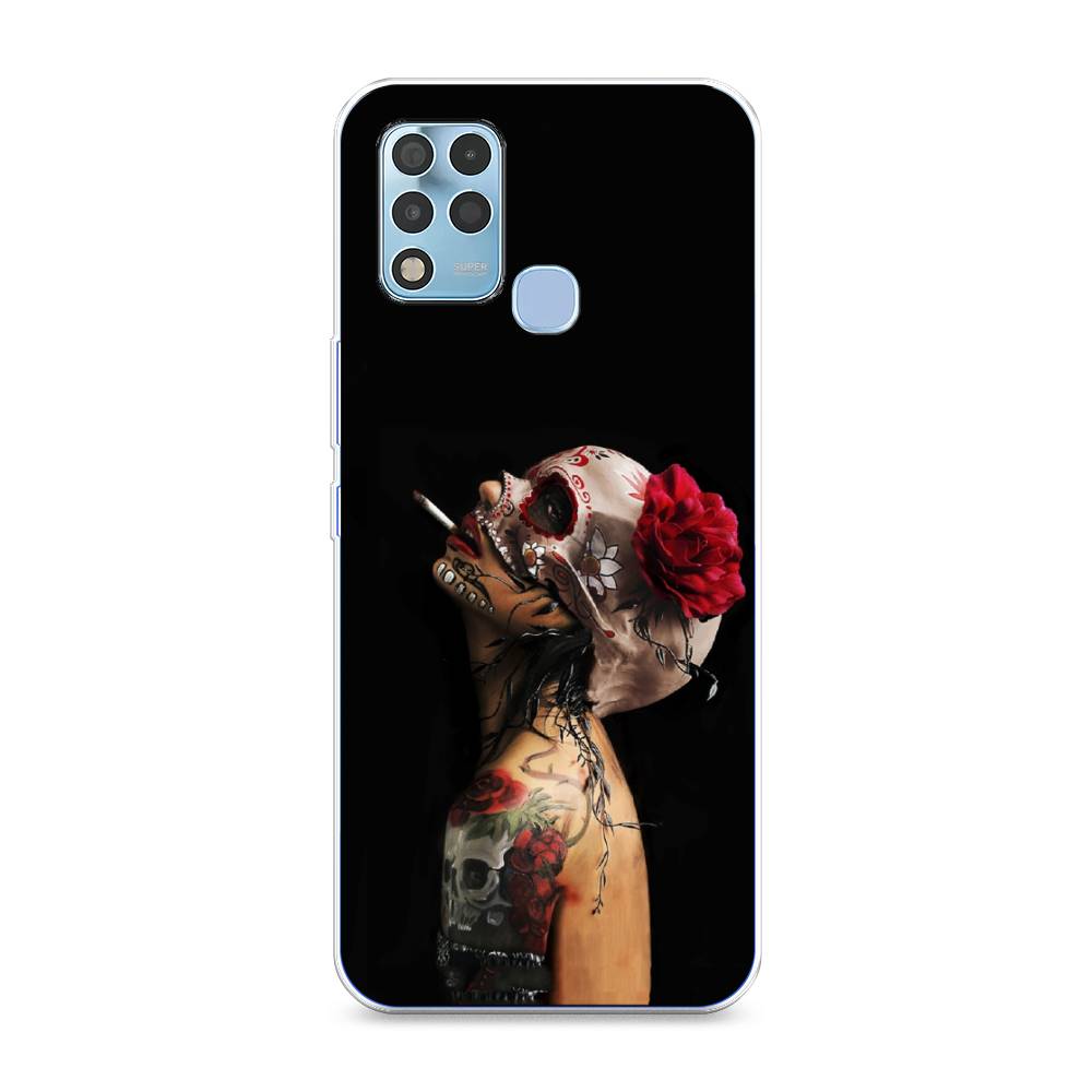 

Чехол Awog на Infinix Hot 11 G37 "Девушка с черепом", 3102150-9
