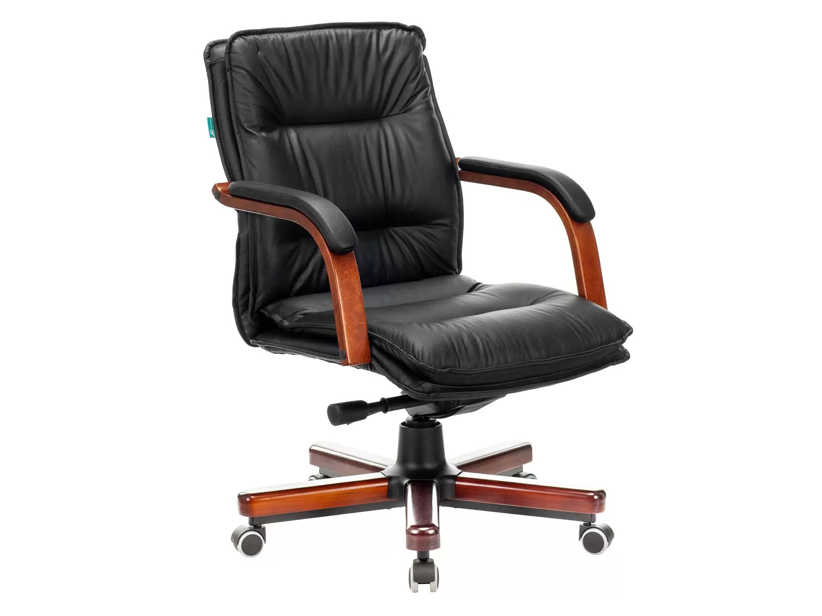 

Кресло руководителя Бюрократ T-9927WALNUT-LOW Черный, кожа/Коричневый, дерево