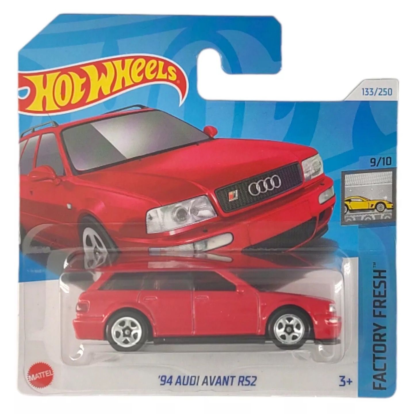 

Машинка металлическая Hot Wheels HTC54 коллекционная модель 94 Audi Avant RS2, Красный, HW-metall-all