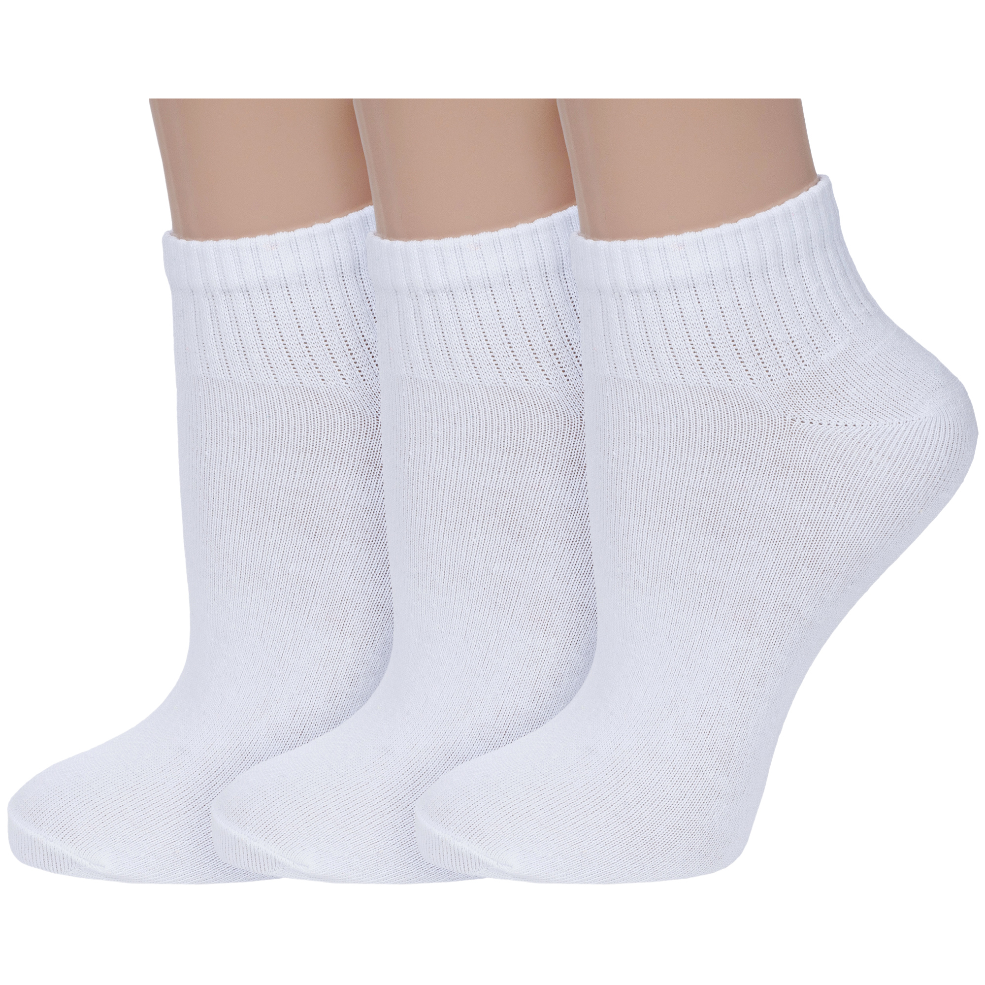 Комплект носков женских VASILINA 3-3С3329 белых 23-25, 3 пары