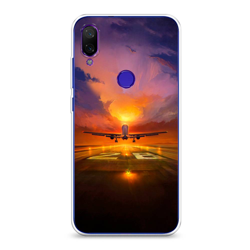 

Чехол на Xiaomi Mi Play "Самолет на посадке", Оранжевый;синий, 35350-6