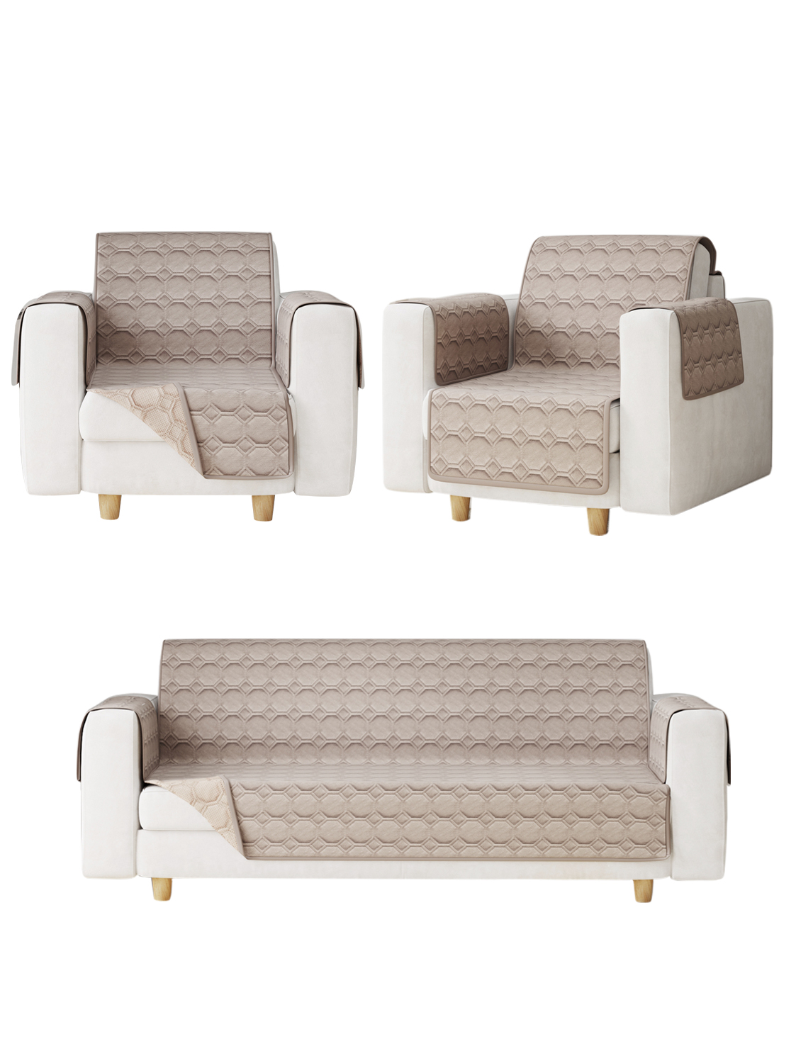 

Комплект дивандеков DARLISHOP Калисто Д. 150х210 (1 шт). К. 60х210 (2 шт) П. 60х50 (6 шт), Калисто