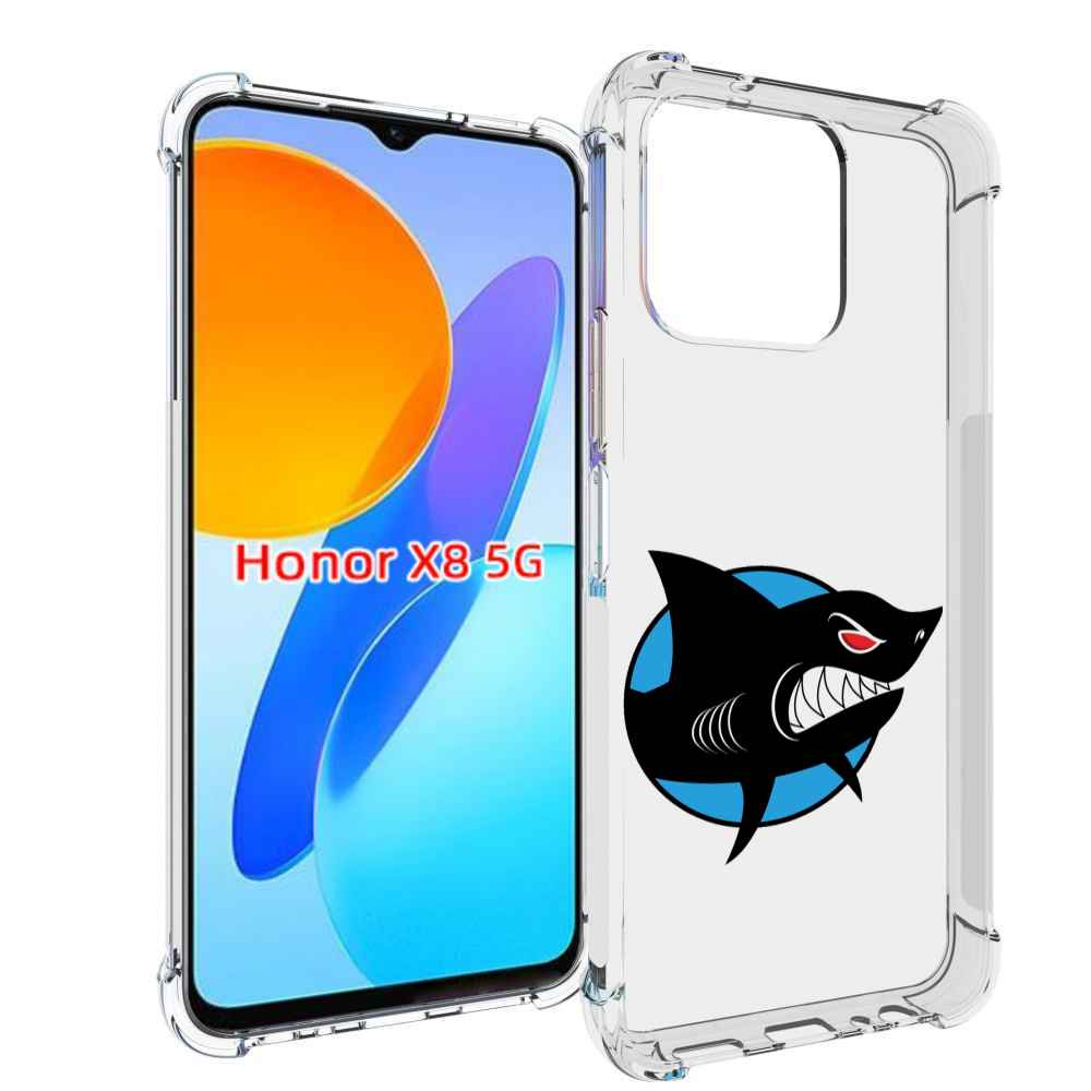 

Чехол MyPads Злая-акула для Honor X8 5G, Прозрачный, Tocco