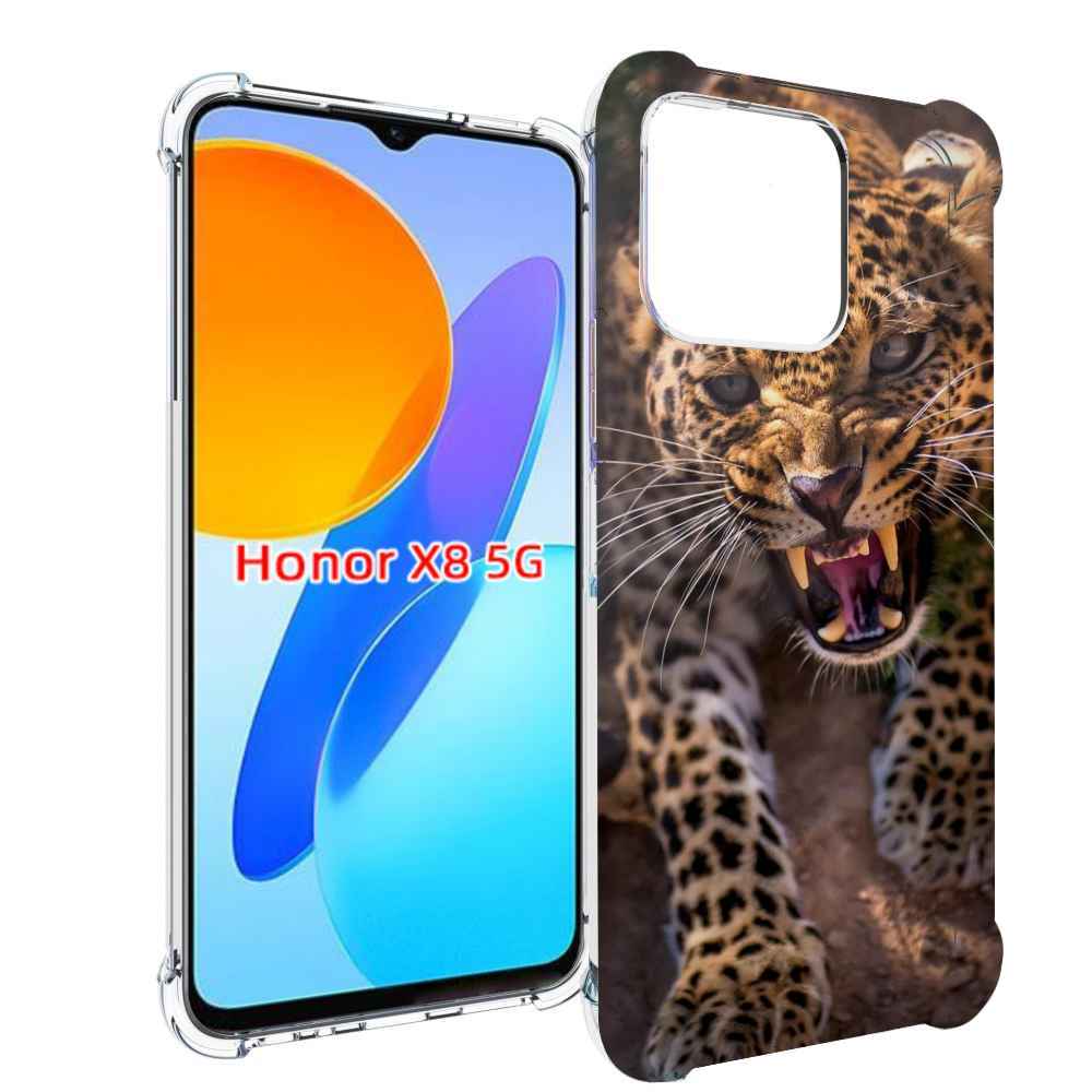 

Чехол MyPads Злой-гепард для Honor X8 5G, Прозрачный, Tocco