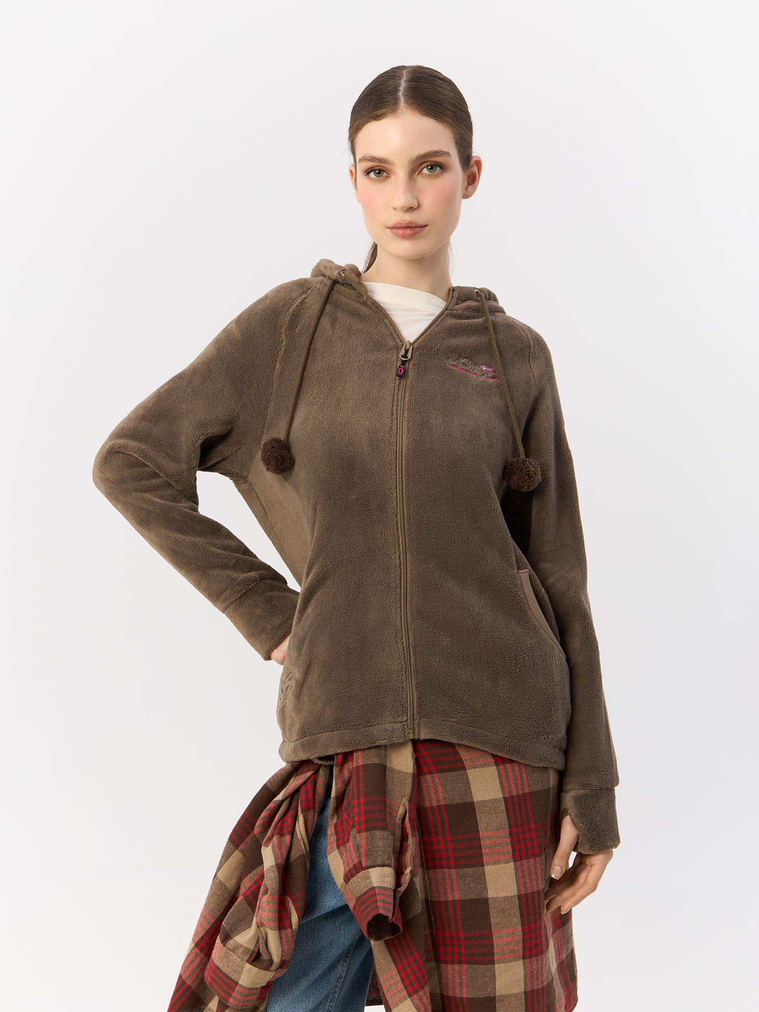 

Куртка женская Geographical Norway WW2266F/GNO коричневая S, Коричневый, WW2266F/GNO