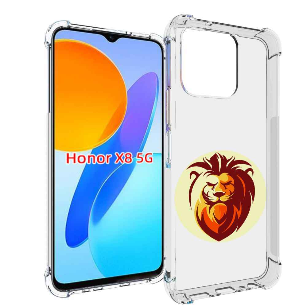 

Чехол MyPads Картинка-Лев для Honor X8 5G, Прозрачный, Tocco