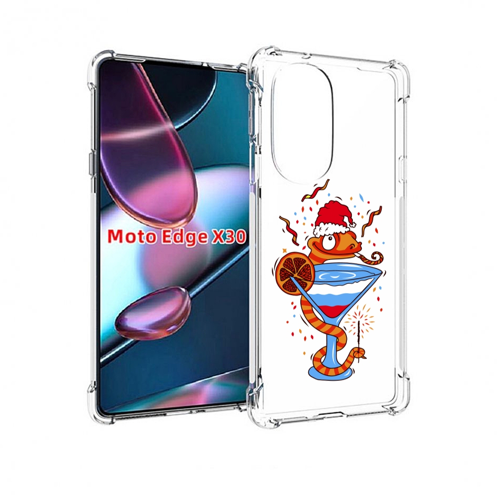 

Чехол MyPads змейка для Motorola Moto Edge X30, Прозрачный, Tocco