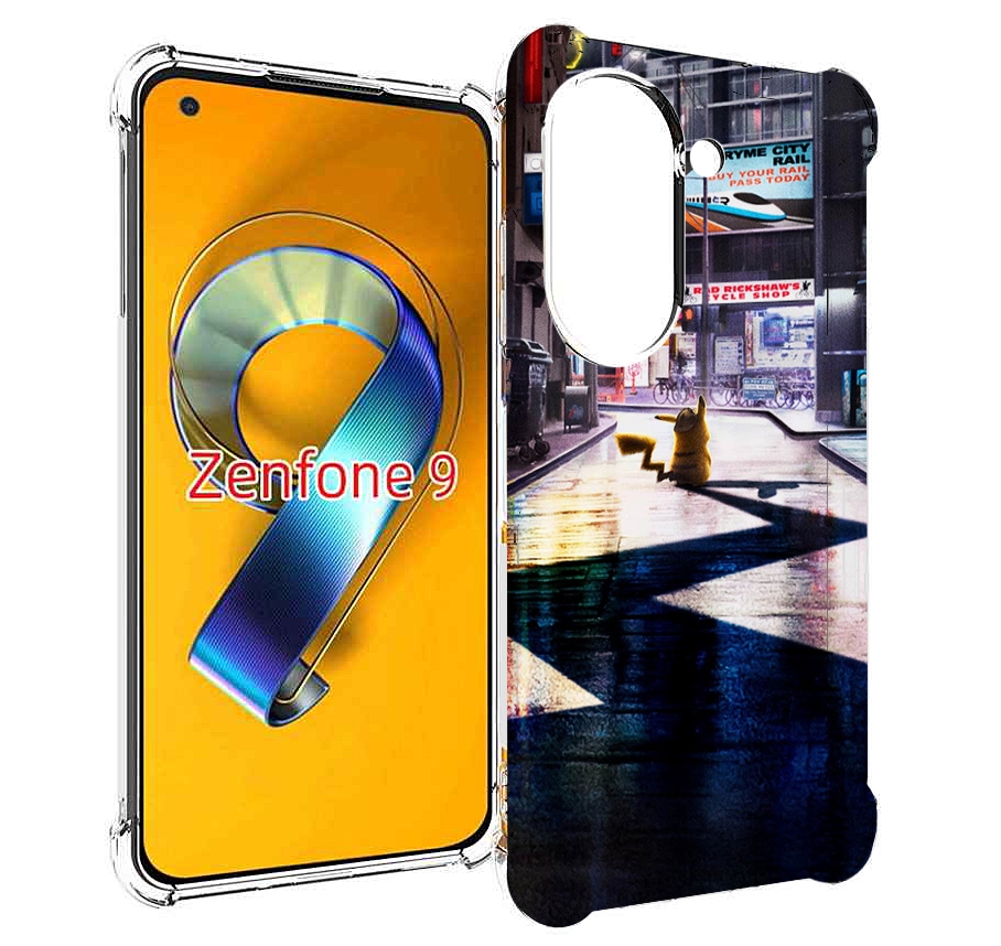 Чехол MyPads Пикачу-в-городе для Asus Zenfone 9 (AI2202)