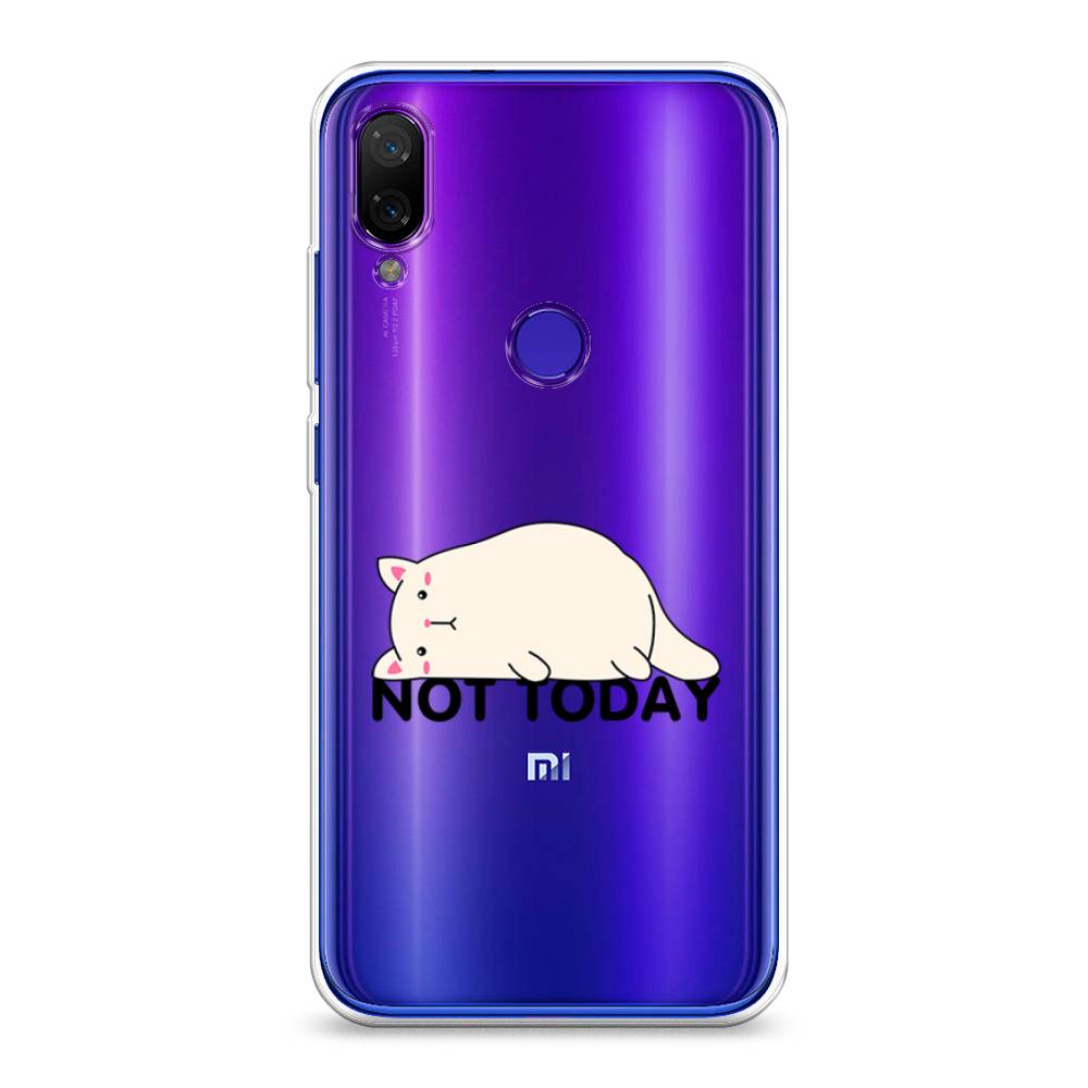 

Чехол на Xiaomi Mi Play "Cat not today", Белый;розовый;черный, 35350-1