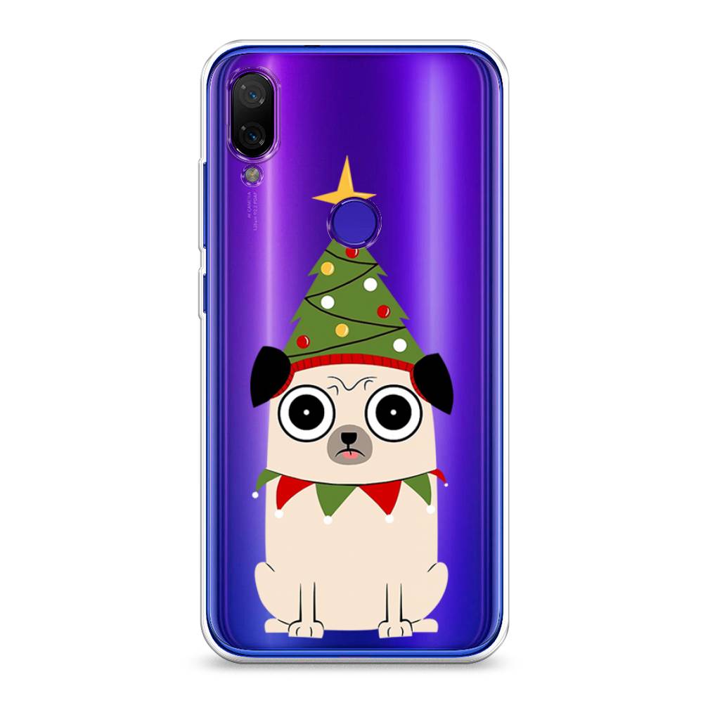 

Чехол на Xiaomi Mi Play "Собачка с ёлочкой", Бежевый;красный;зеленый, 35350-1