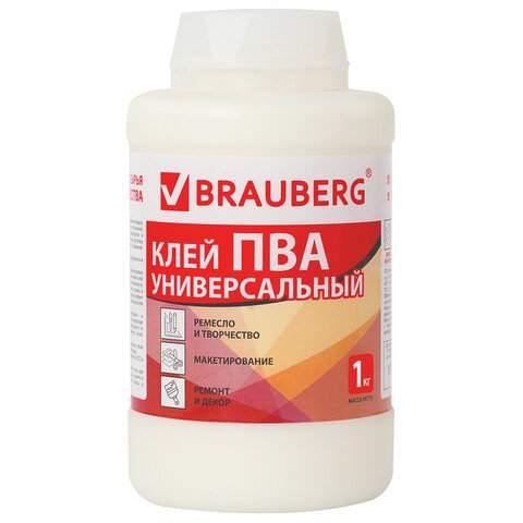 

Клей ПВА Brauberg 600983, 1000 г. 4 штуки