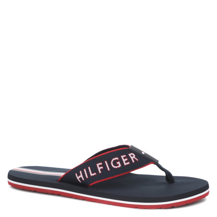 

Шлепанцы мужские Tommy Hilfiger FM0FM03641_2584290 синие 44 EU, FM0FM03641_2584290