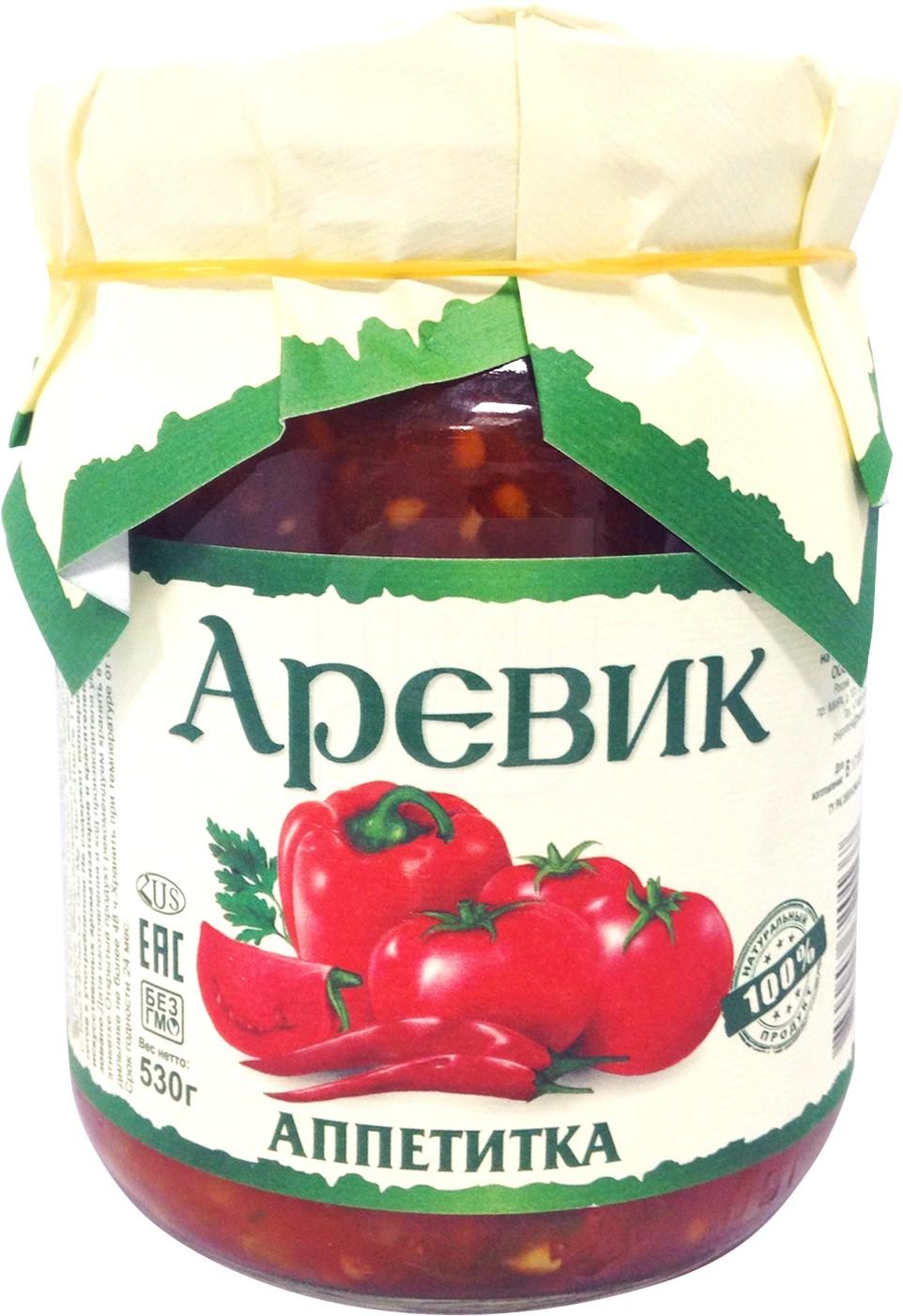 

Овощное ассорти Аревик Аппетитка 530 г