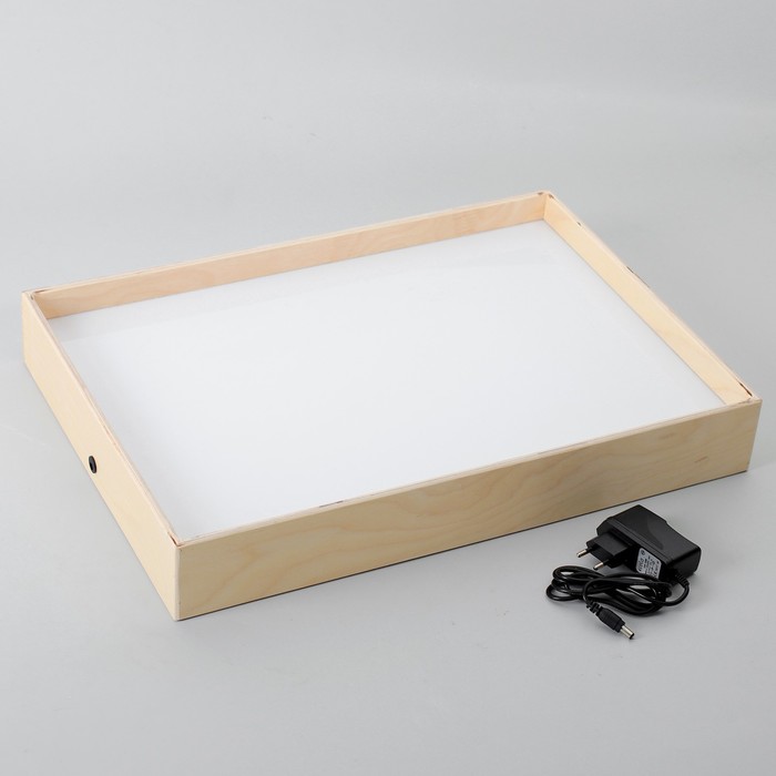 Планшет для рисования песком 35х50 см фанера оргстекло с белой подсветкой планшет деревянный 40 х 50 х 2 см фанера для рисования эпоксидной смолой