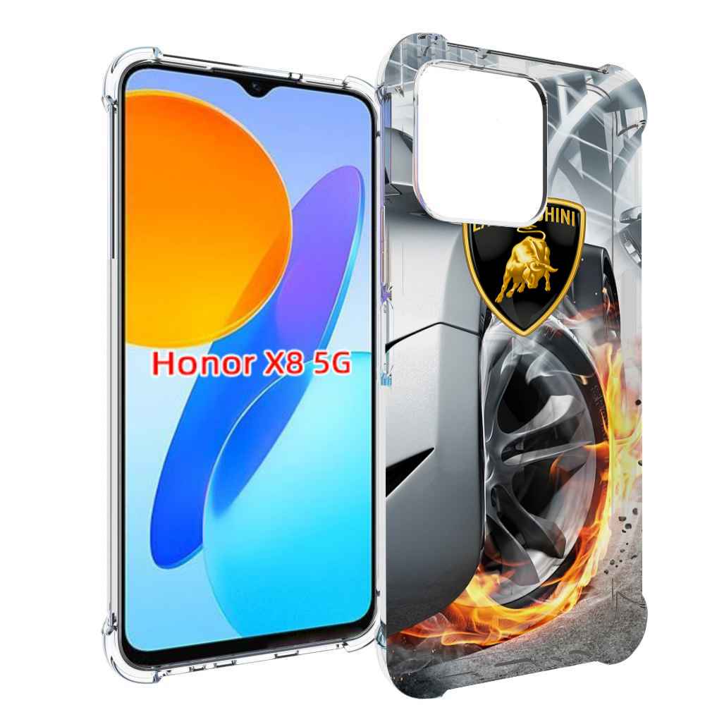 

Чехол MyPads Ламборгини мужской для Honor X8 5G, Прозрачный, Tocco