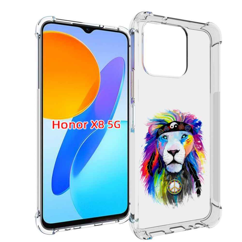 

Чехол MyPads Лев 3 для Honor X8 5G, Прозрачный, Tocco