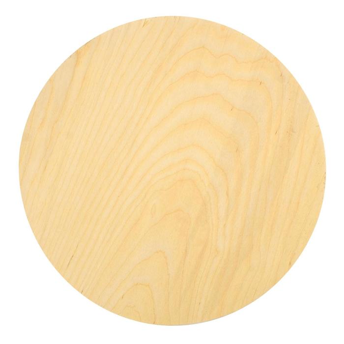 Планшет деревянный Calligrata круглый, фанера, сосна, 25 х 2 см