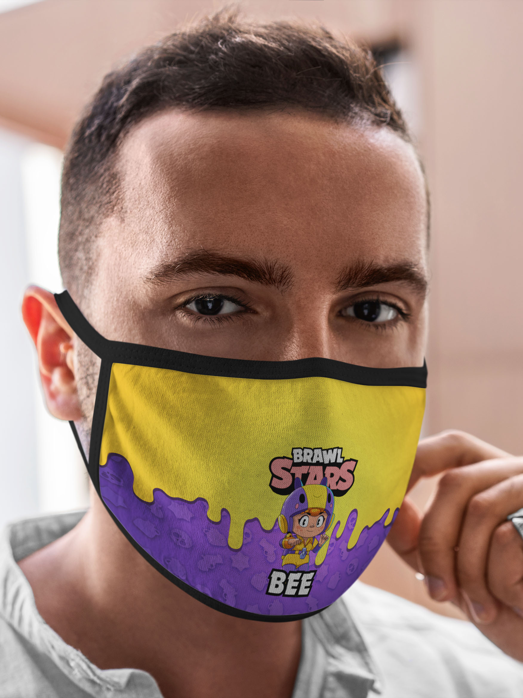 

Многоразовая маска унисекс Burnettie Brawl Stars Bea, Разноцветный, Brawl Stars Bea