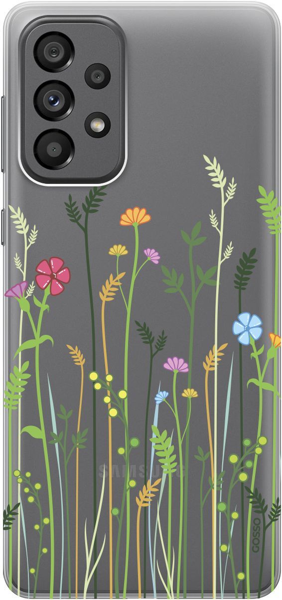 

Чехол на Samsung Galaxy A73 5G с принтом "Flowers and Fern" прозрачный, Прозрачный;желтый, 10570