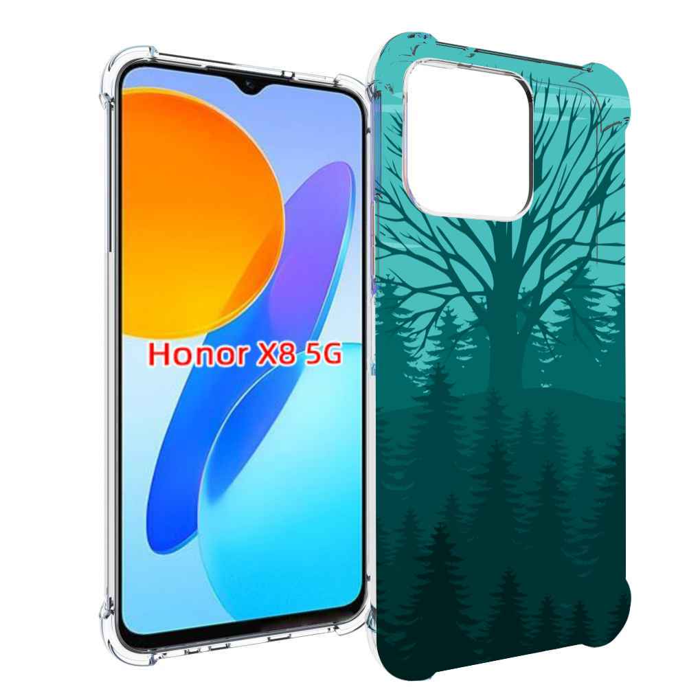 

Чехол MyPads Лес для Honor X8 5G, Прозрачный, Tocco