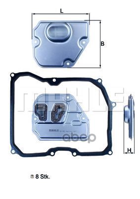 

Фильтр АКПП с прокладкой поддона MINI Cooper KNECHT/MAHLE HX 169KIT, HX169KIT