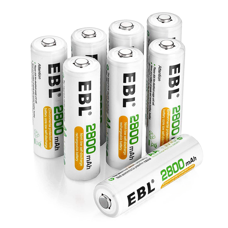Комплект аккумуляторных батарей EBL AA 2800mAh (8шт)