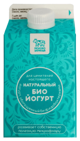 

Питьевой биойогурт Молоко Зауралья натуральный 2,5% БЗМЖ 450 г