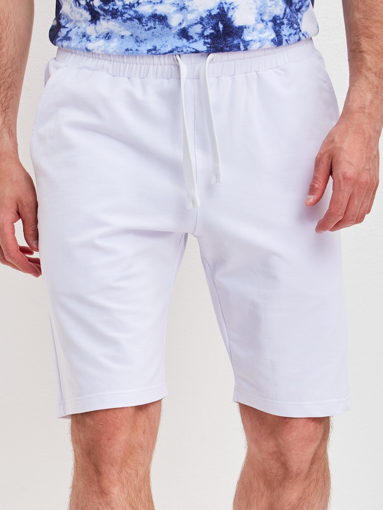 Трикотажные шорты мужские Jonquil 107Ш08 белые XL