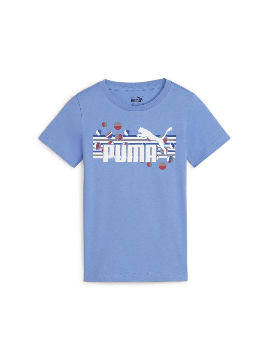 Футболка Puma Ess+Summer Camp Tee, голубой, 128