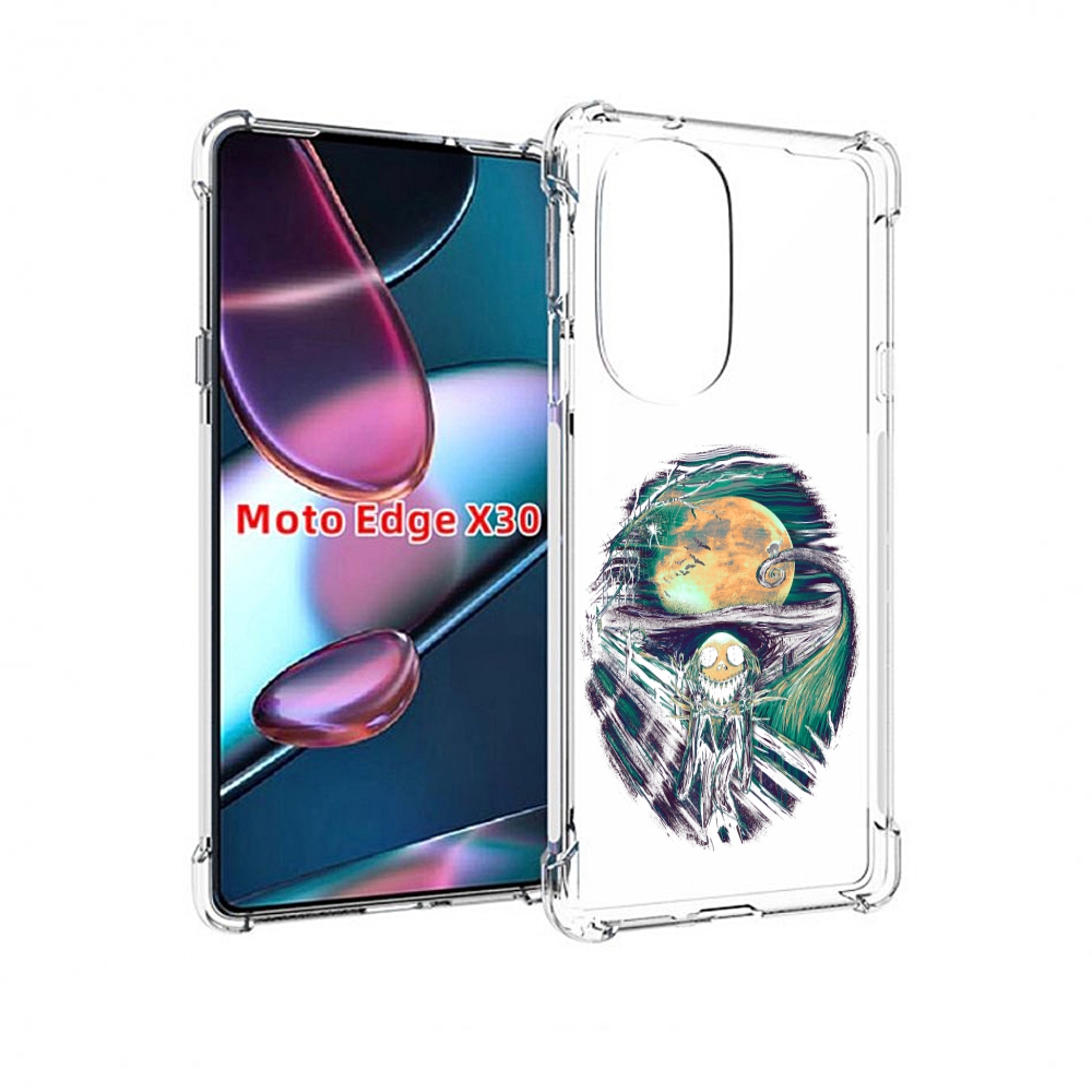 

Чехол MyPads зубастое существо абстракция для Motorola Moto Edge X30, Прозрачный, Tocco