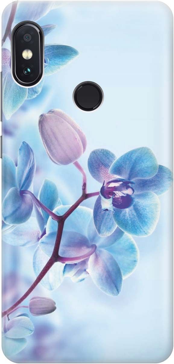 

Чехол на Xiaomi Redmi Note 5 "Синий цветок на синем", Голубой;синий, 927