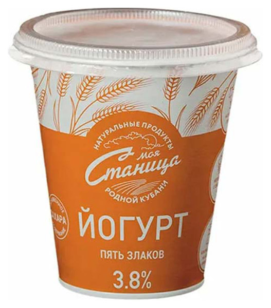 

Йогурт Моя Станица 5 злаков 3,8% 290 г