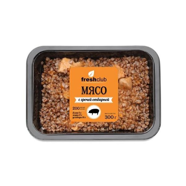 

Мясо томленое с гречневой кашей Freshclub 300 г